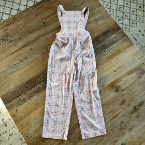 Plaid Pink Jumpsuit Pants Sz 12. Pre-owned, in excellent condition.